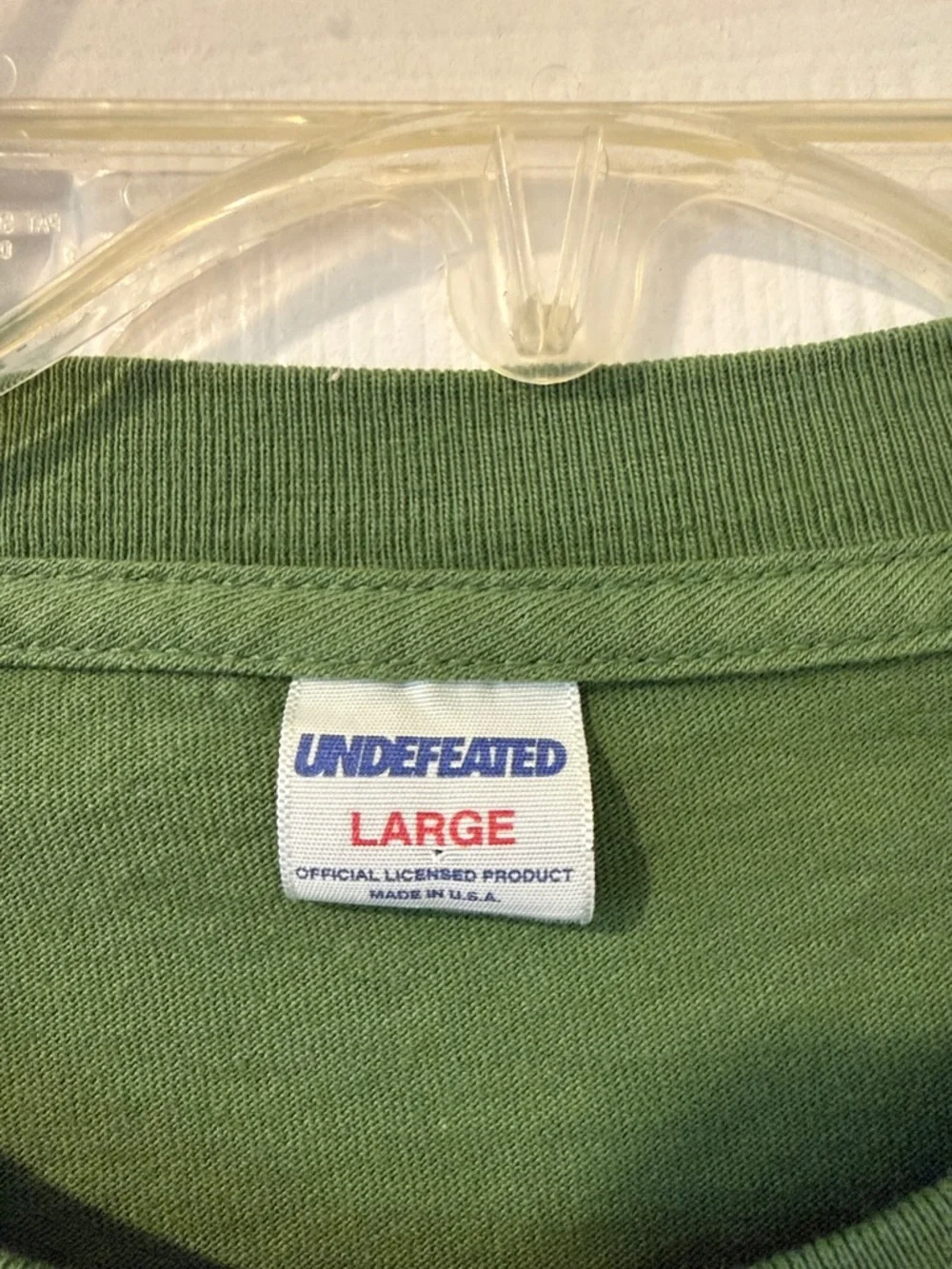 Undefeated Olive Green Long-Sleeve Logo Tee - Picture 2 of 2